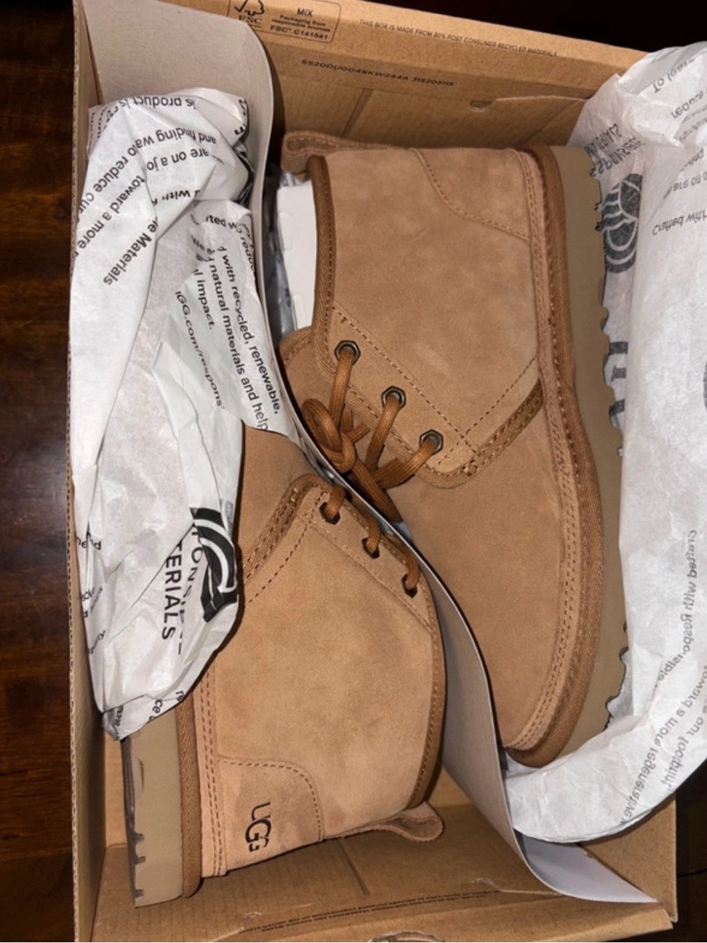 UGG women’s Tan Suede Chukka Boots